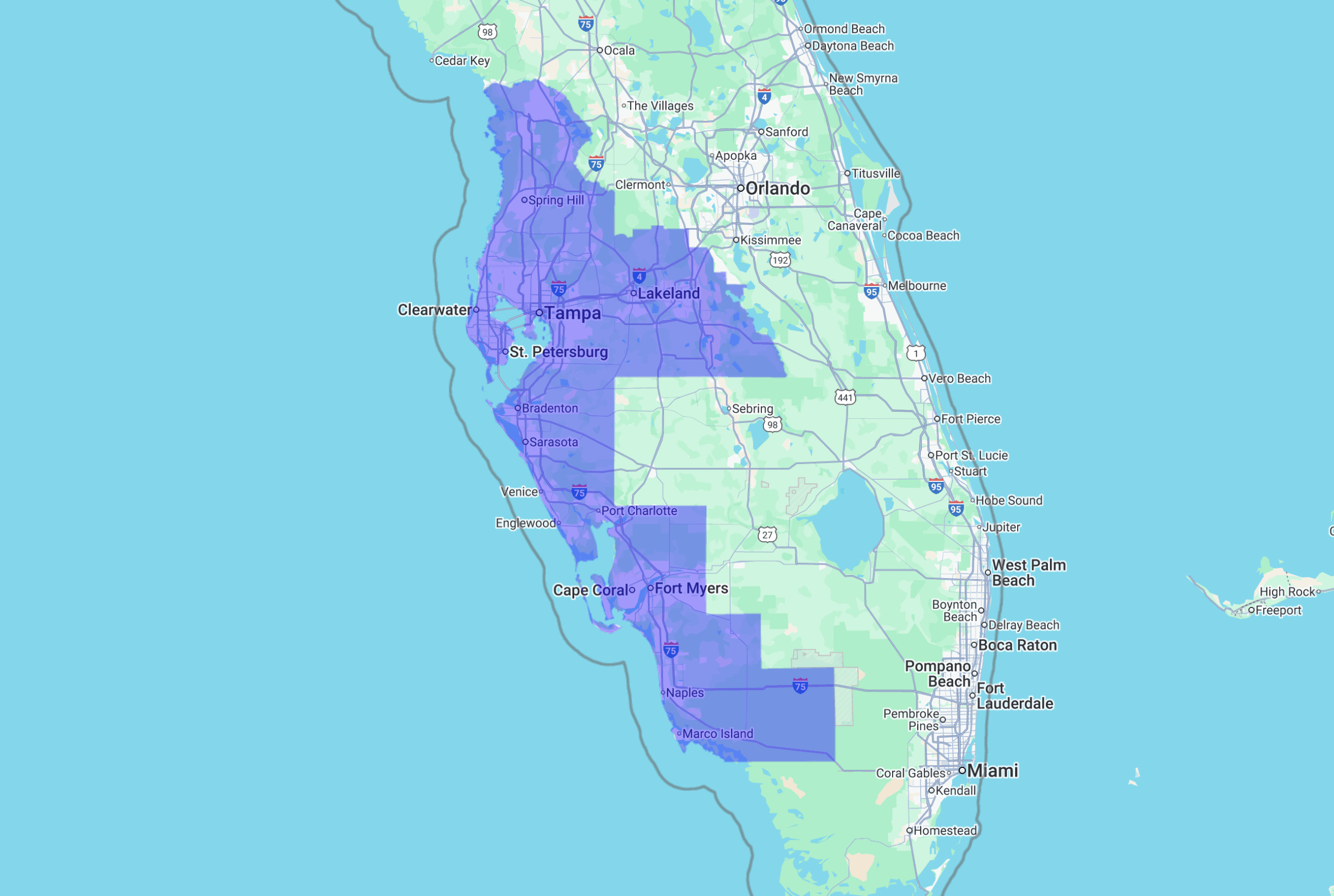 Service Area Map